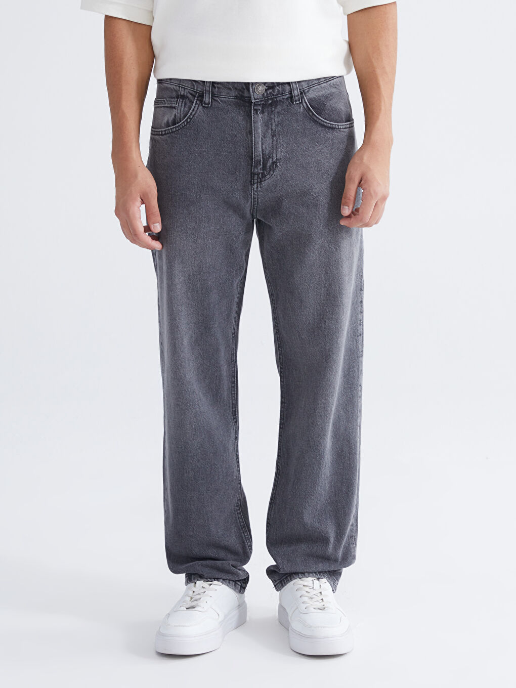 Antrasit 700 Straight Fit Erkek Jean Pantolon-1