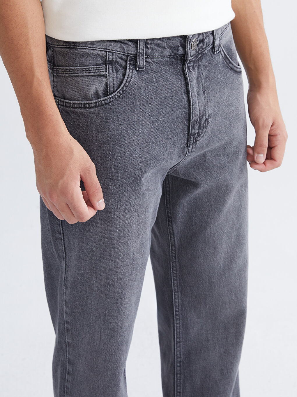 Antrasit 700 Straight Fit Erkek Jean Pantolon-2