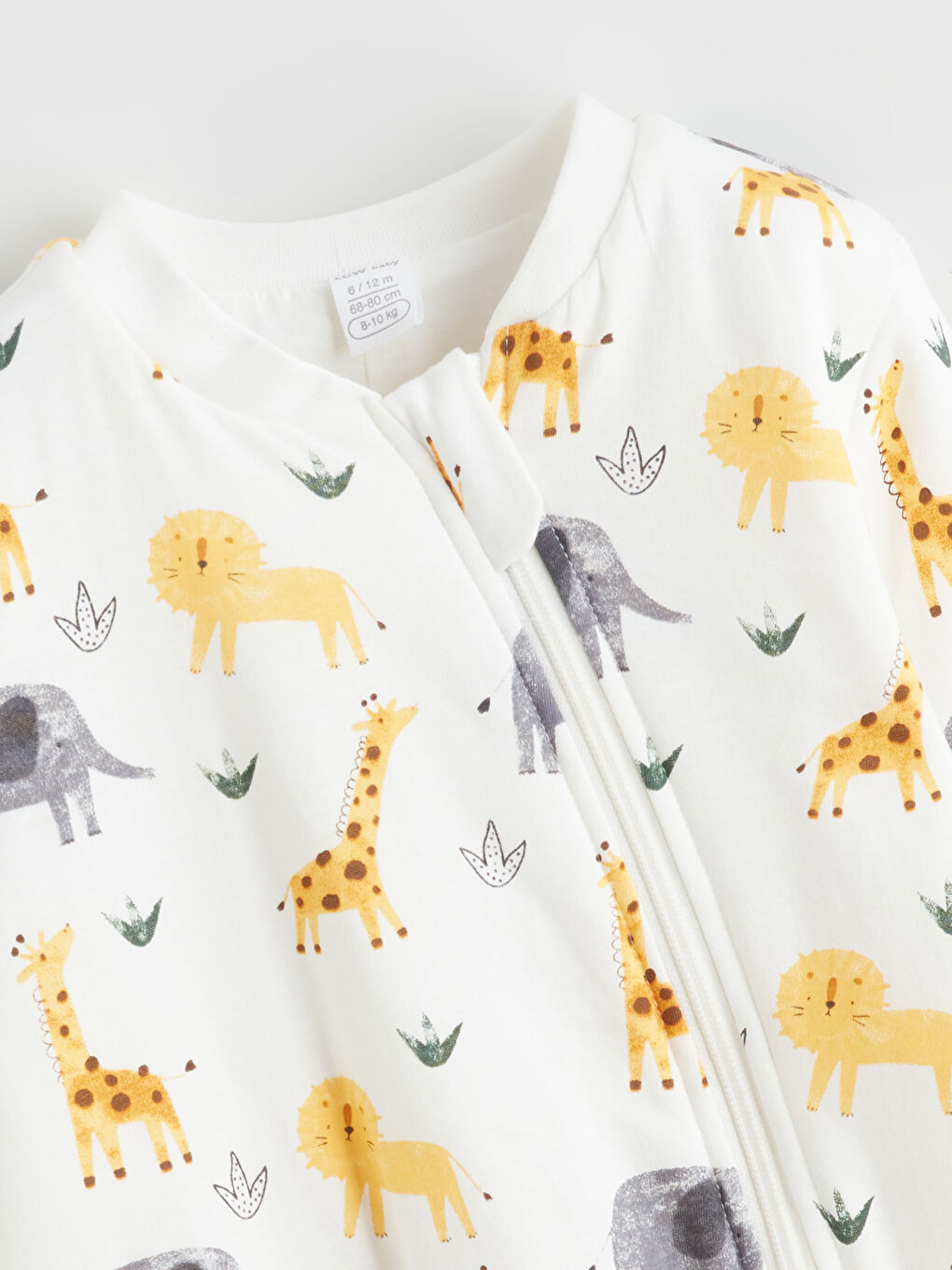 Ekru 1.6 Tog Baskılı Erkek Bebek  Uyku Tulumu-1