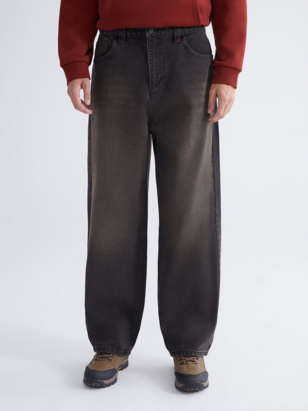 Ерлерге арналған супер кең джинс шалбар-1