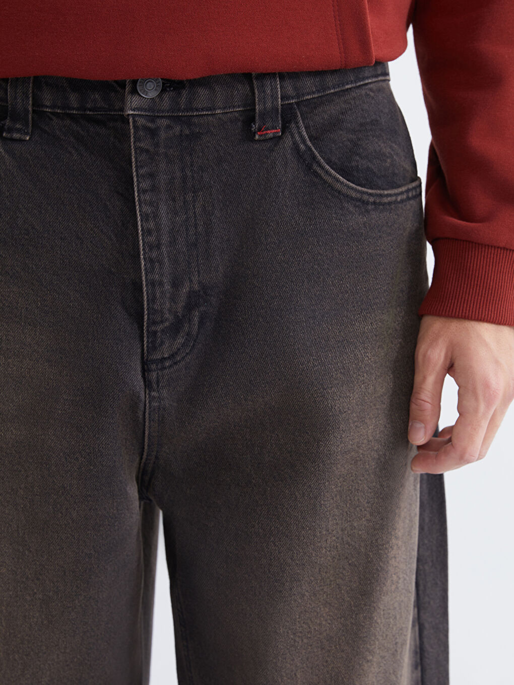 Ерлерге арналған супер кең джинс шалбар-2