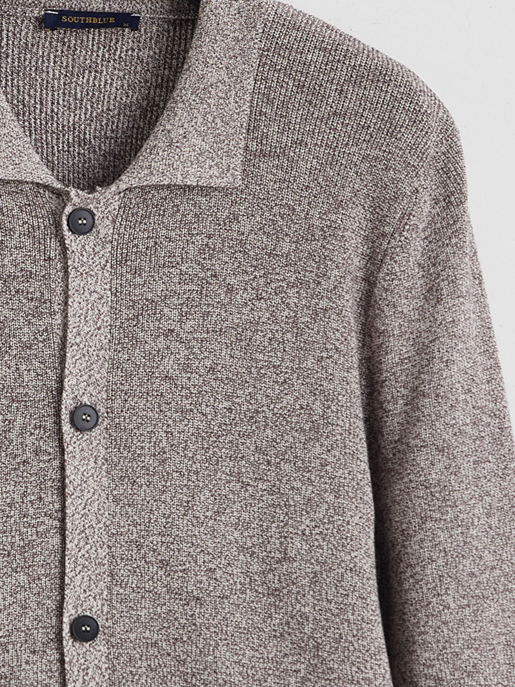 Bej Polo Yaka Erkek Triko Hırka-5