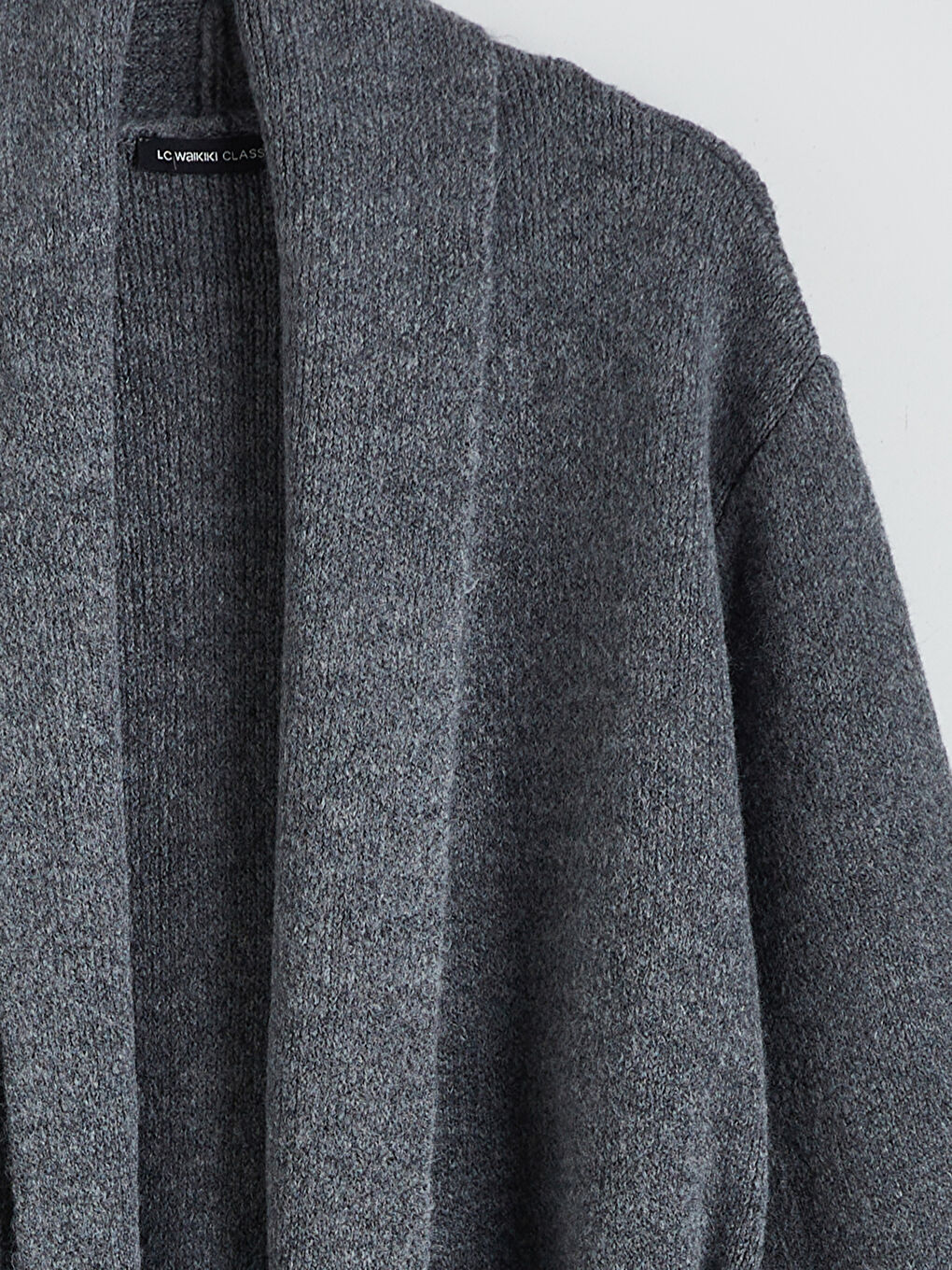 Shawl Collar Waist Belted Women's Knitwear Cardigan-5