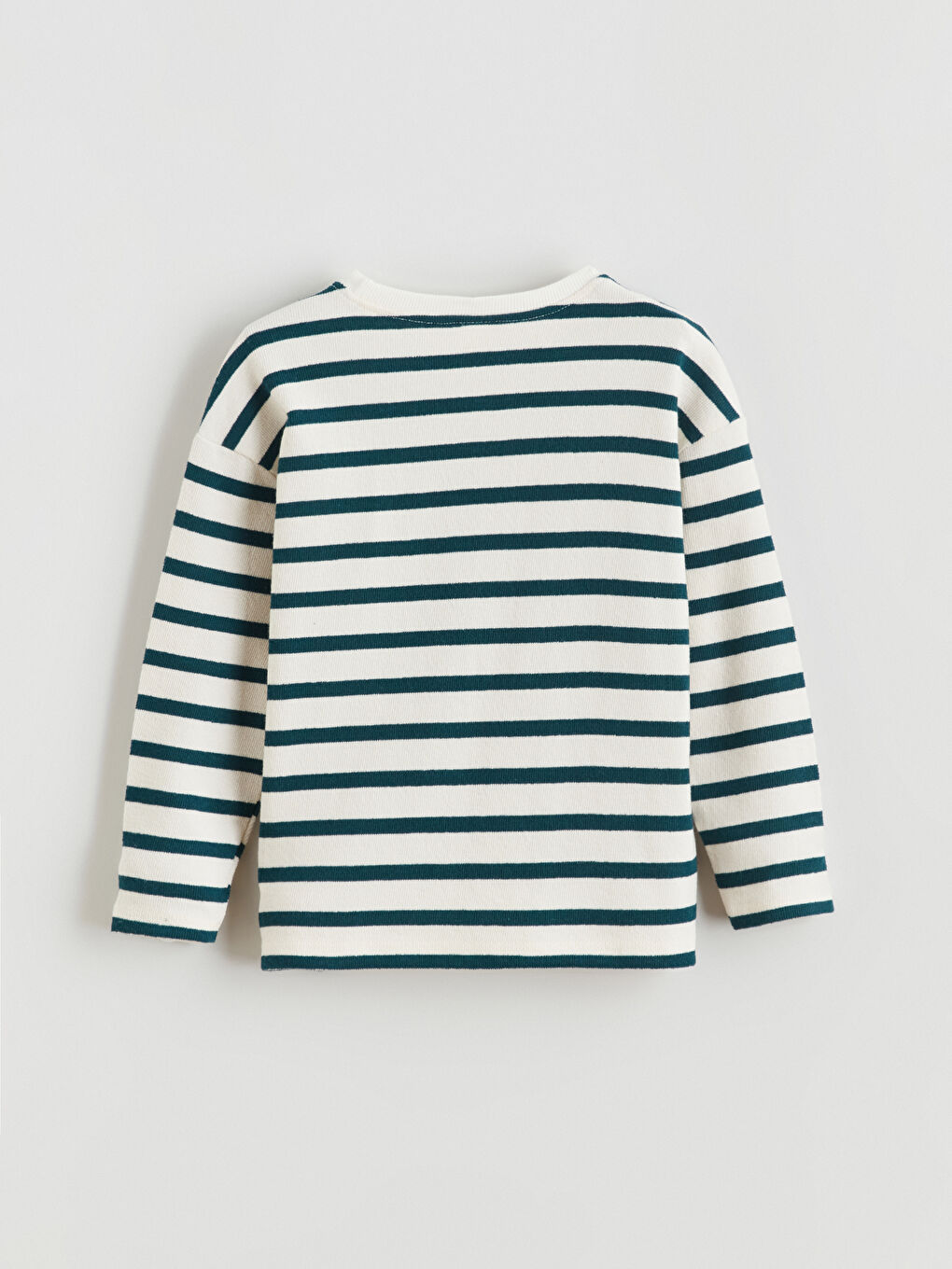 Тениска за момчета на райета с кръгло деколте-2