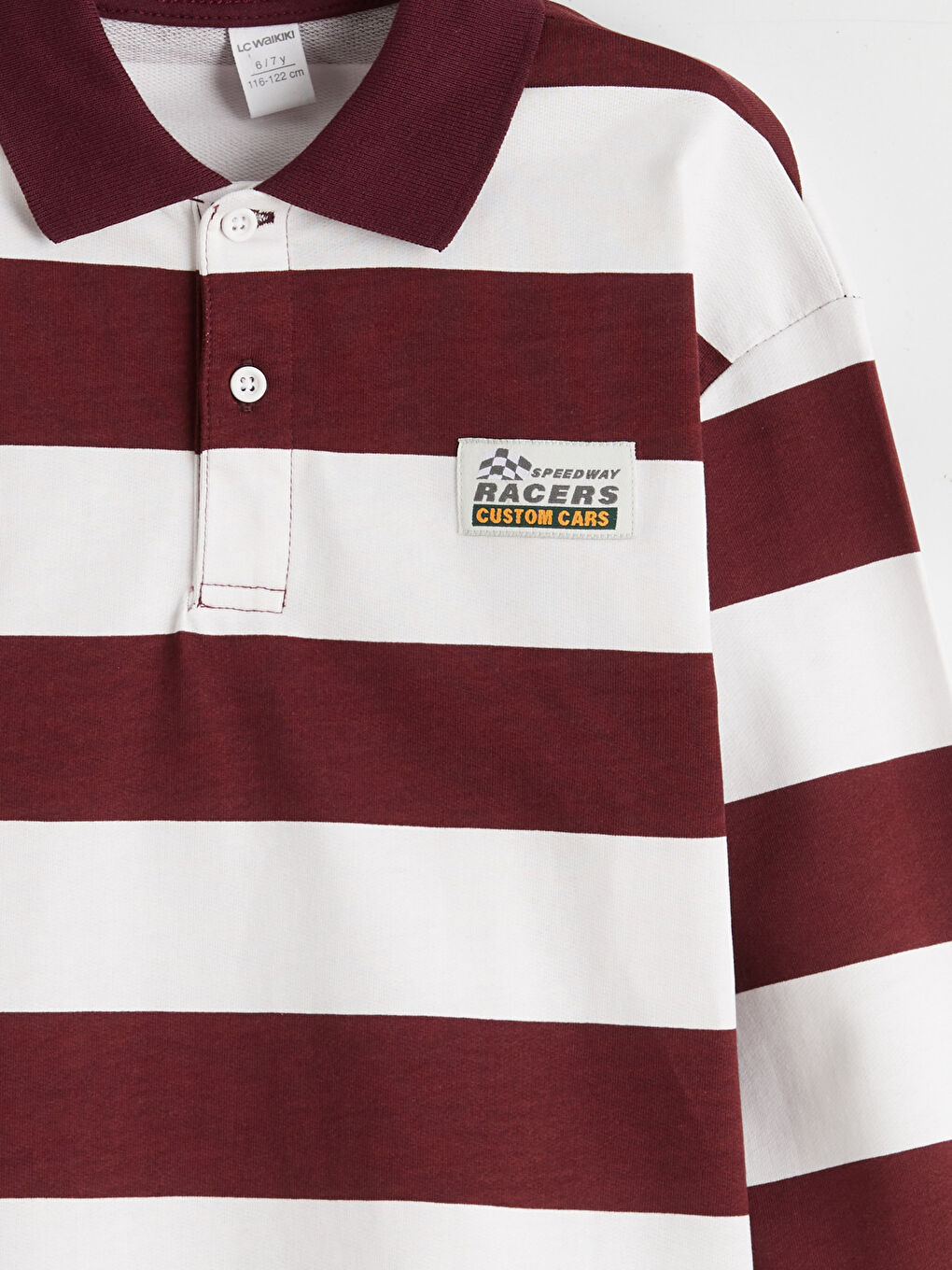 Polo Neck Striped Boys' T-Shirt-4