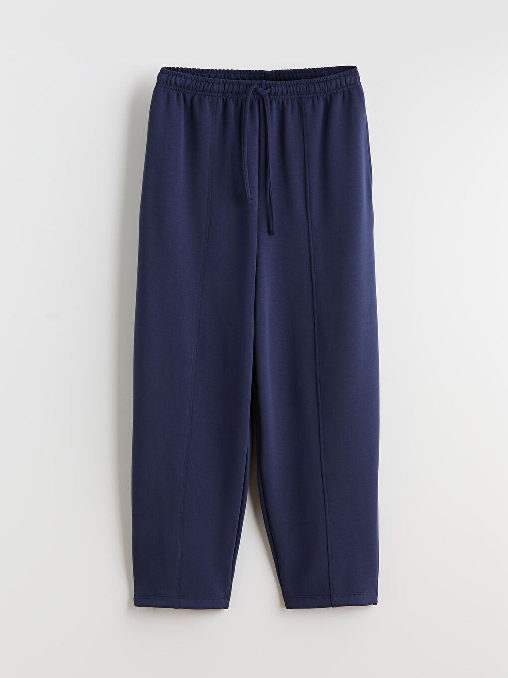 Lacivert Beli Lastikli Kadın Eşofman Altı-4