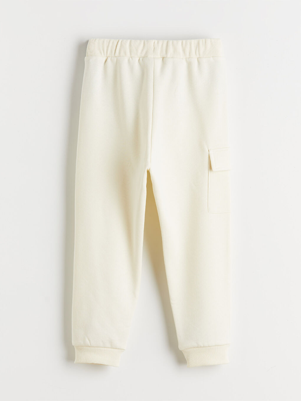 Bej Beli Lastikli Erkek Çocuk Kargo Eşofman Altı-1