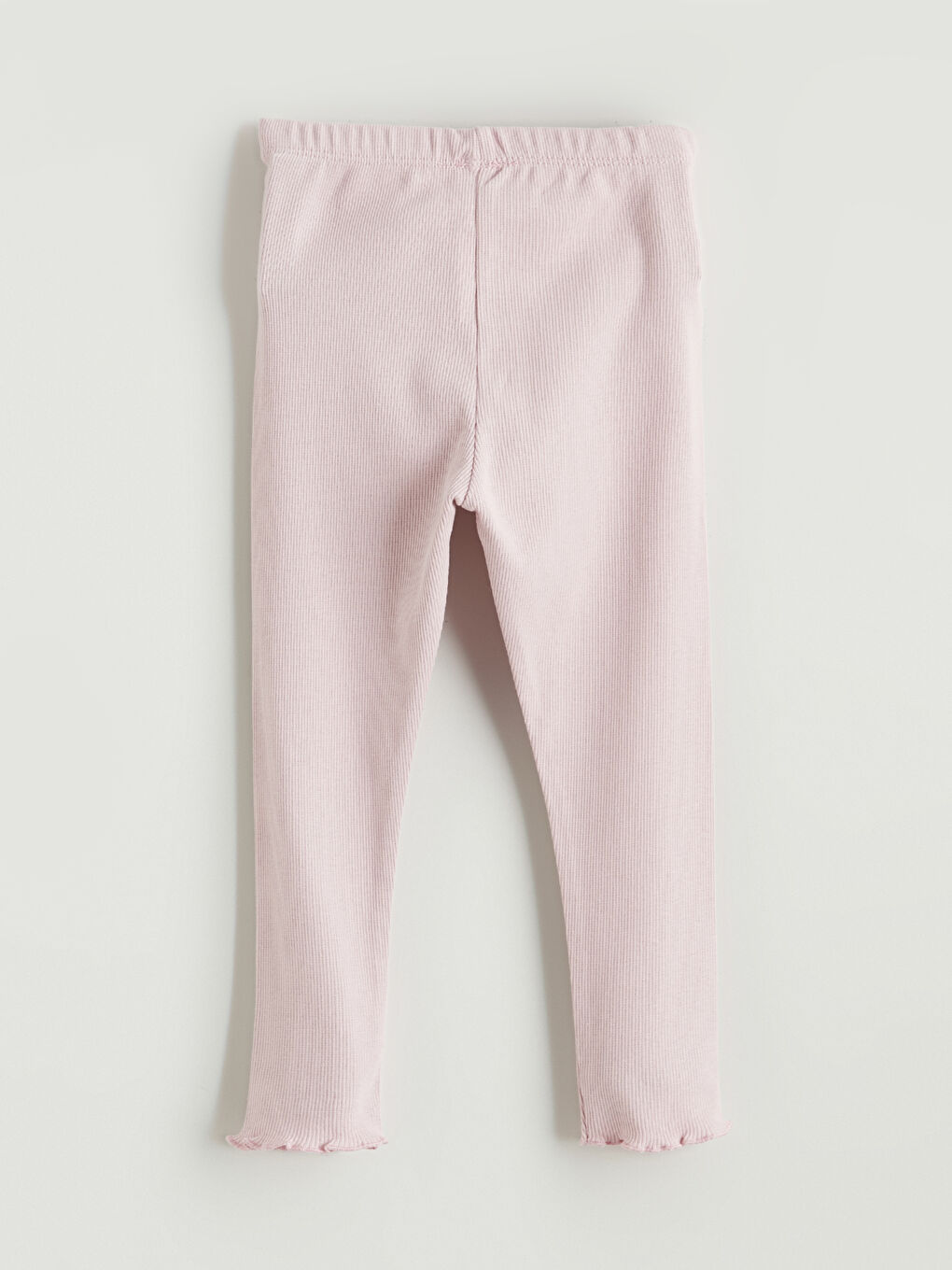 Pembe Basic Fitilli Kız Bebek Tayt-1