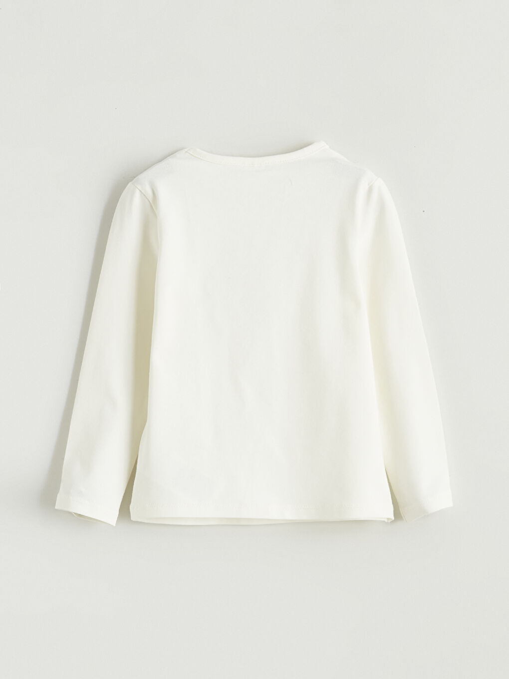 Ekru Kalp Baskılı Kız Bebek Bluz ve Tayt 2'li-2