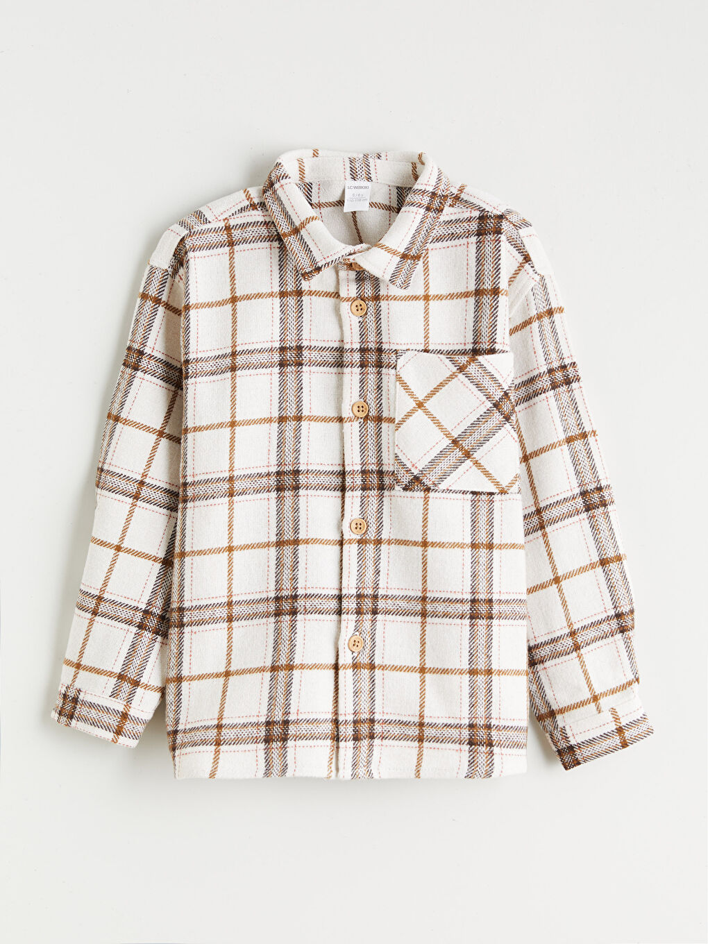 Plaid Patterned Boys' Shirt