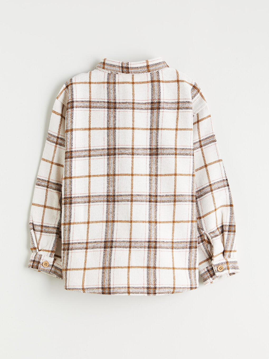 Plaid Patterned Boys' Shirt-1