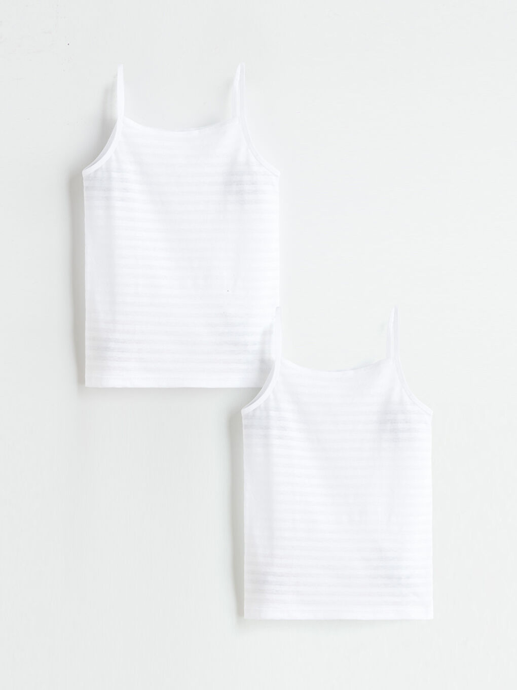 Potkošulja za devojčice sa kvadratnim izrezom, 2 komada