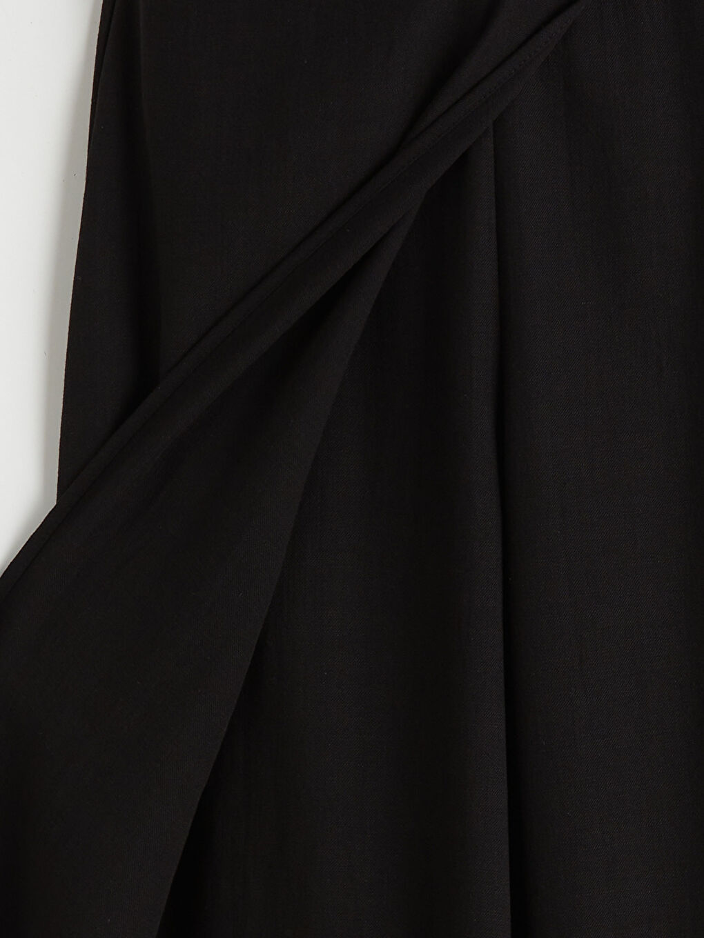 Siyah Loose Fit Geniş Paça Kadın Pantolon-7