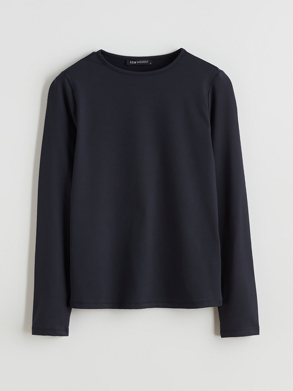 Siyah Bisiklet Yaka Kadın Body-5