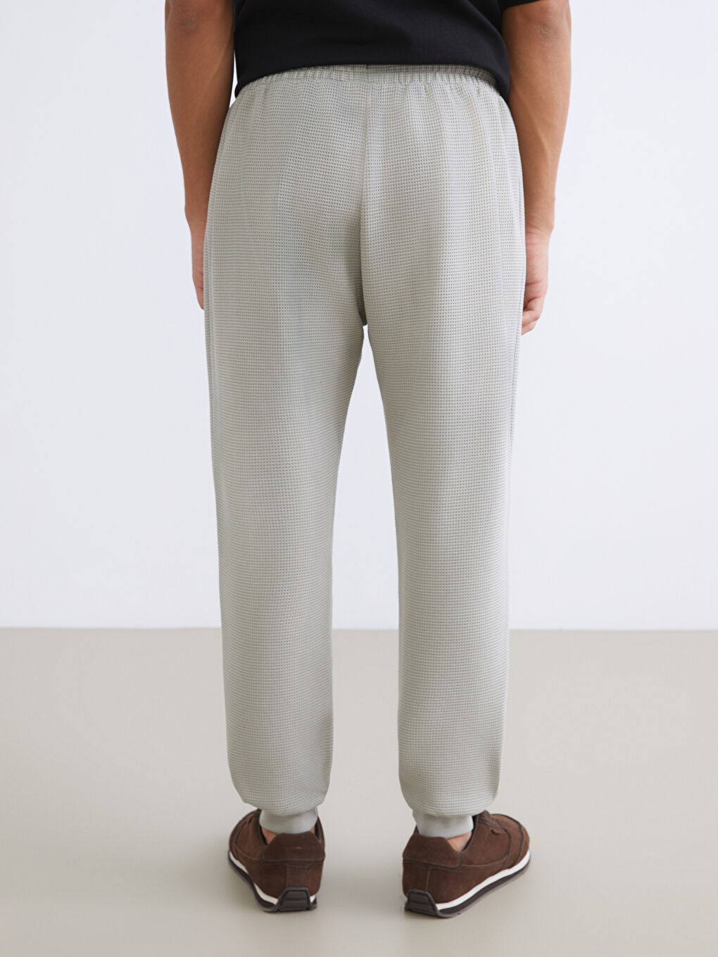 Gri Standart Kalıp Erkek Jogger Eşofman Altı-3