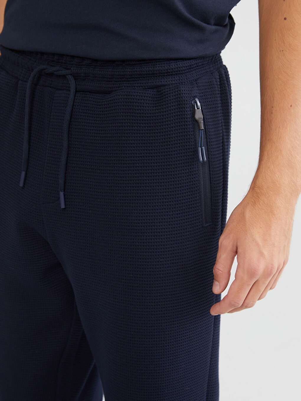 Lacivert Standart Kalıp Erkek Jogger Eşofman Altı-2