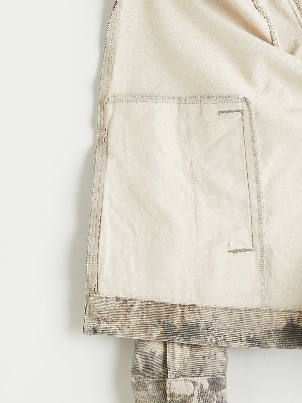 Gri Rahat Kalıp Uzun Kollu Gabardin Erkek Gömlek Ceket-7