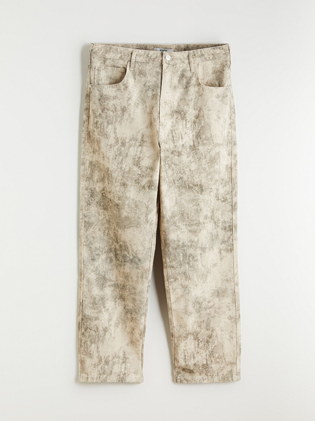 Gri Standart Kalıp Gabardin Erkek Pantolon-4