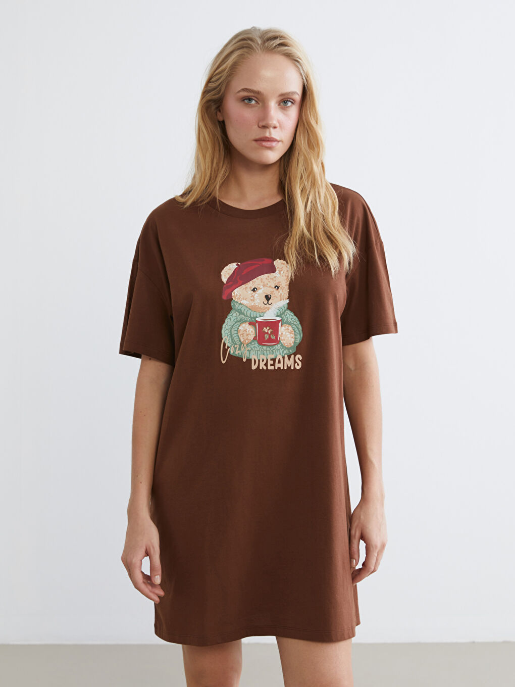Woman BROWN Nightdress