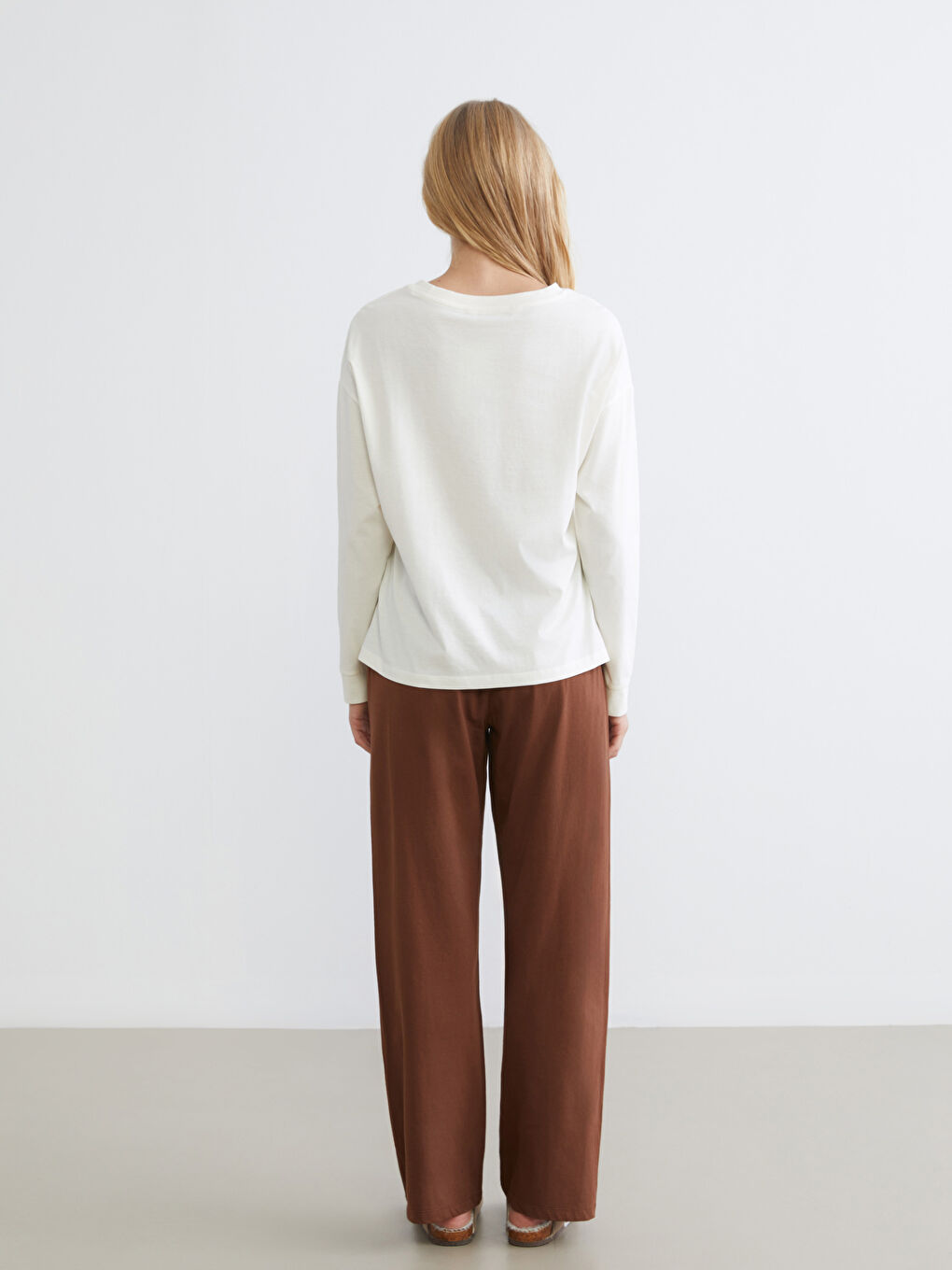 Әйелдер қоңыр Пижама жинағы-3