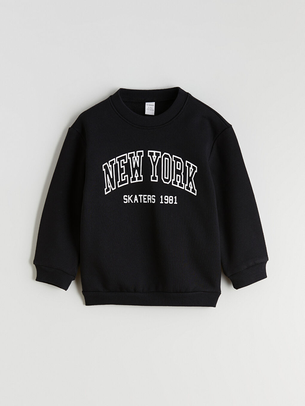 Crew Neck New York Printed Boys' Sweatshirt