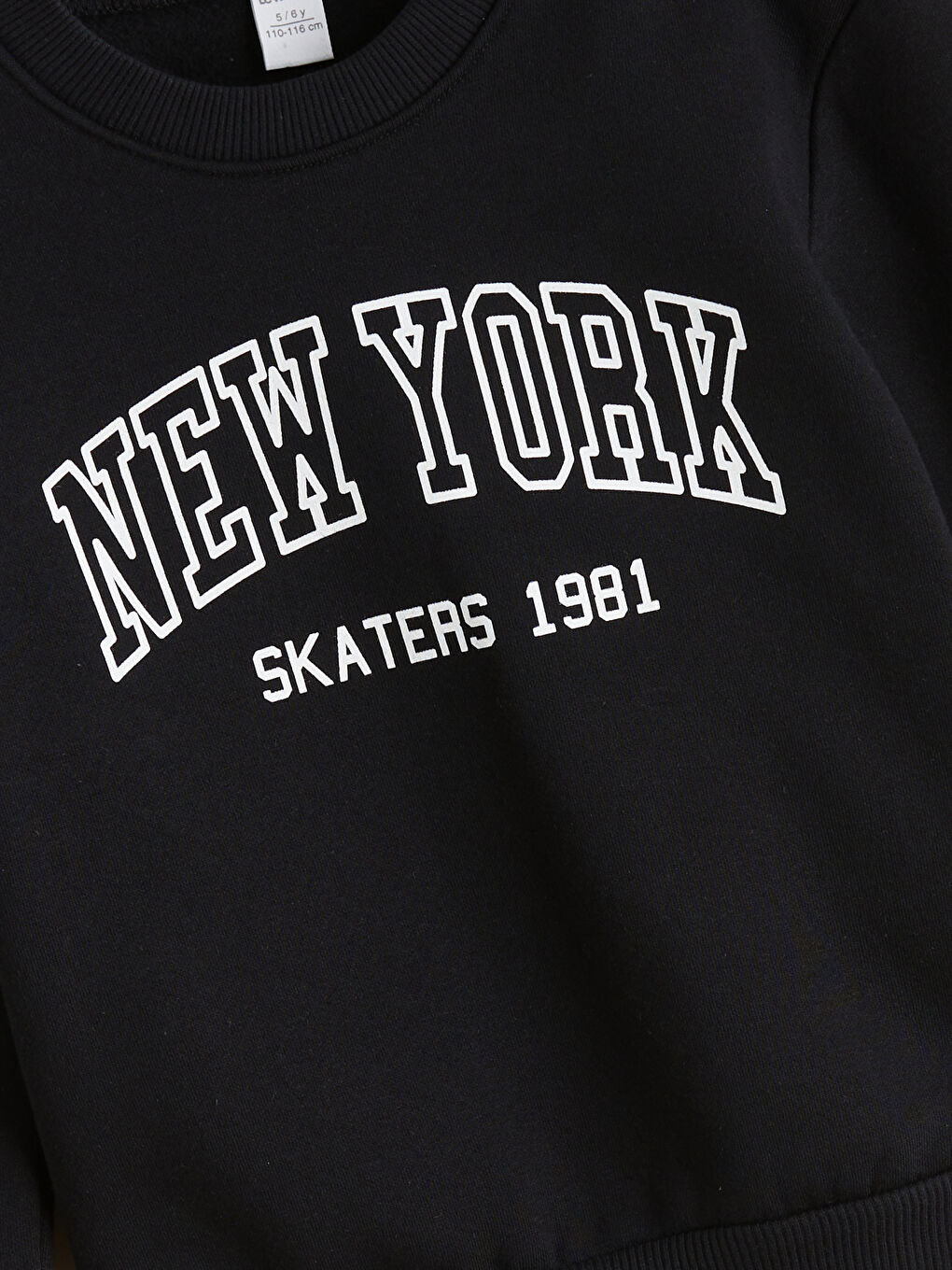 Crew Neck New York Printed Boys' Sweatshirt-1
