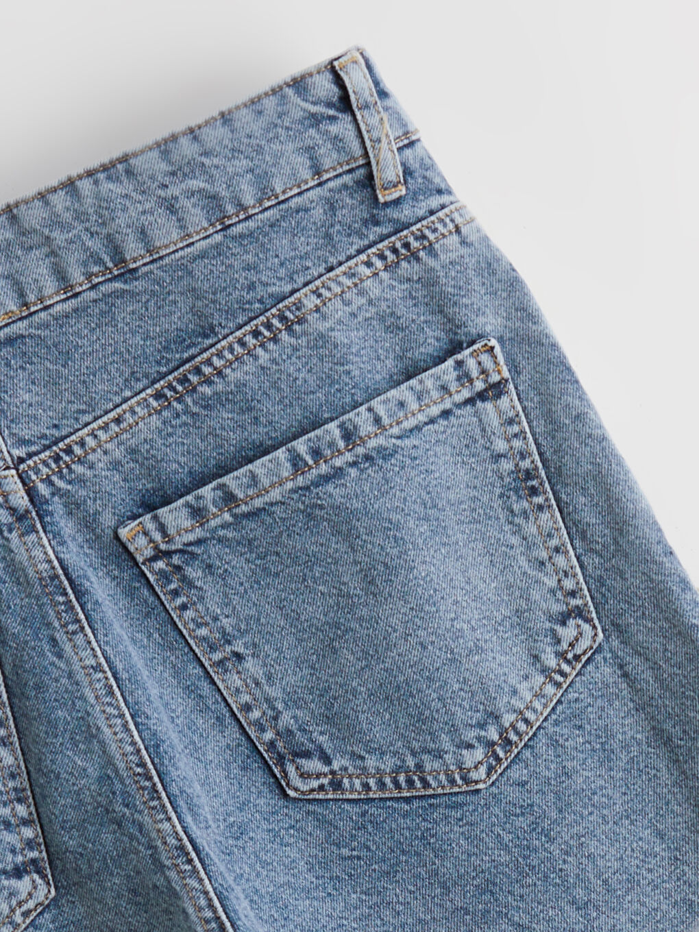 İndigo Barrel Fit Kadın Jean Pantolon-5