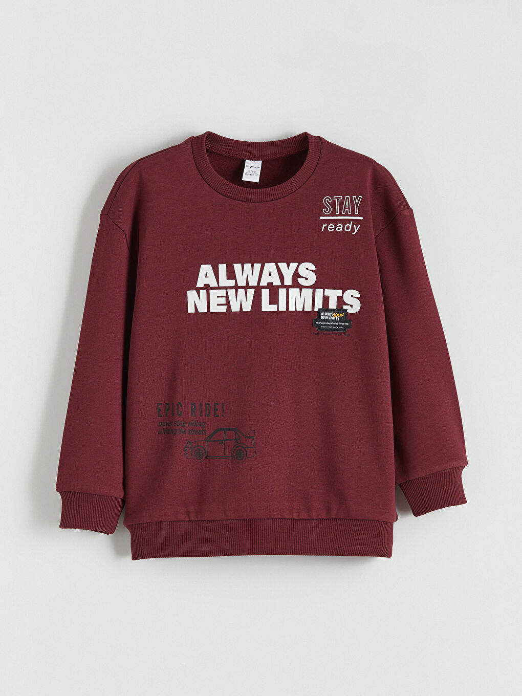 Crew Neck Printed Boys' Sweatshirt