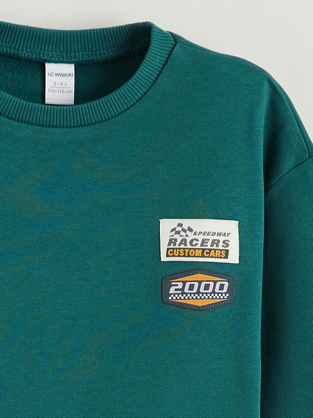 Crew Neck Boys' Thick Sweatshirt-1