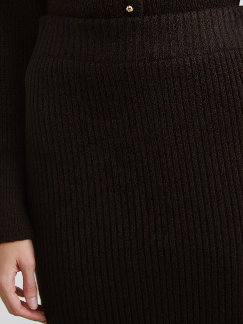 Elastic Waist Knitwear Skirt-2