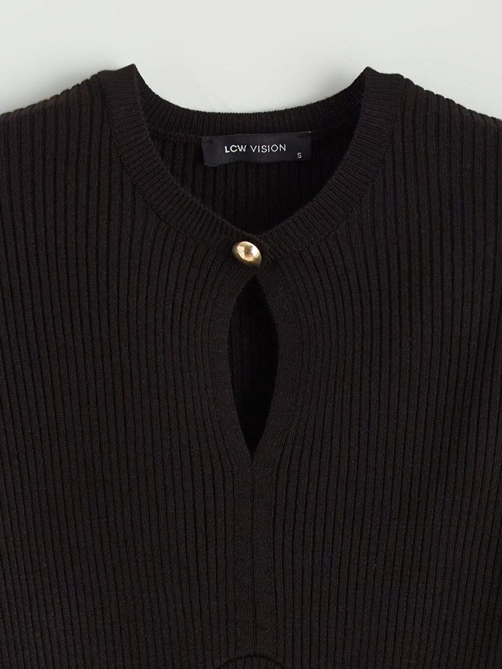 Crew Neck Knit Dress-5