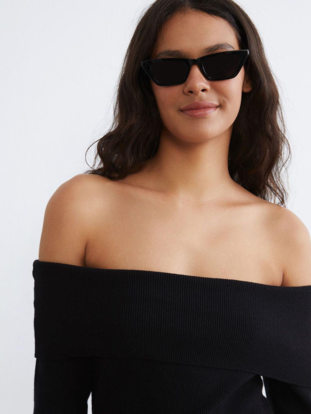 Boat Neck Knit Dress-1