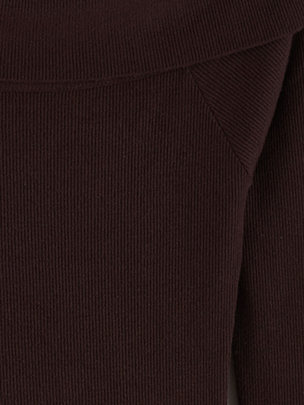 Kahverengi Kayık Yaka Triko Elbise-5