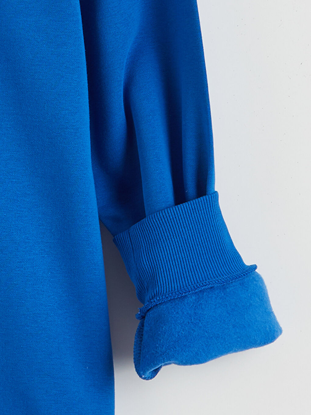 Mavi Bisiklet Yaka Erkek Kalın Sweatshirt-6