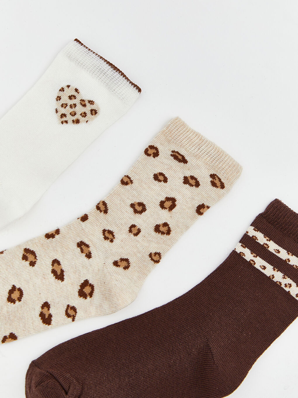 Šarene čarape do gležnja za devojčice, pakovanje od 3 komada-1