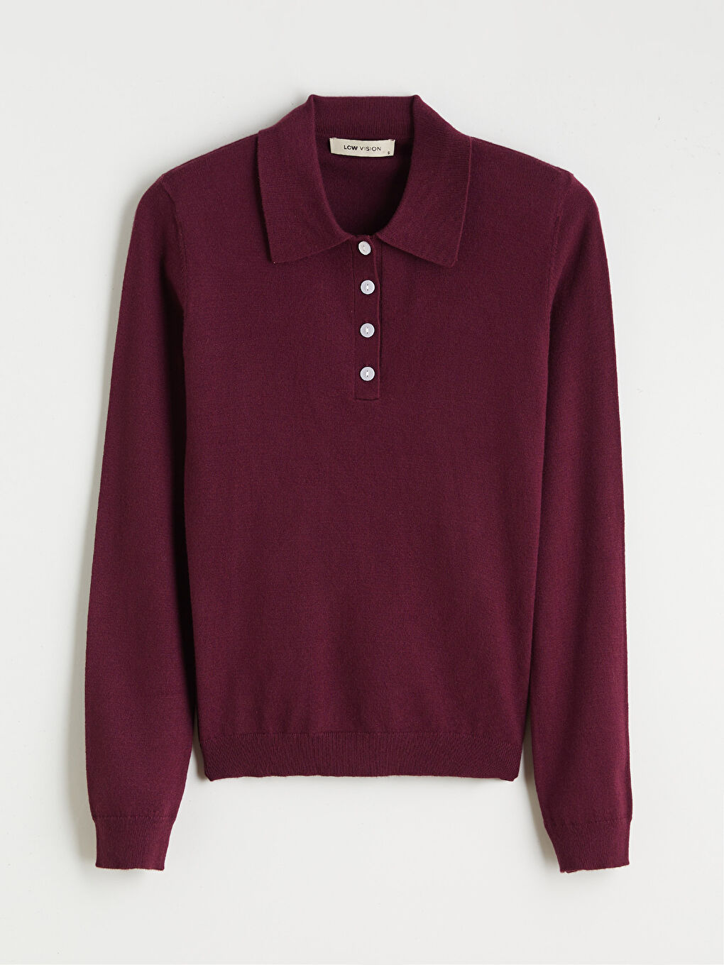 Polo Neck Women's Knitwear Sweater-4