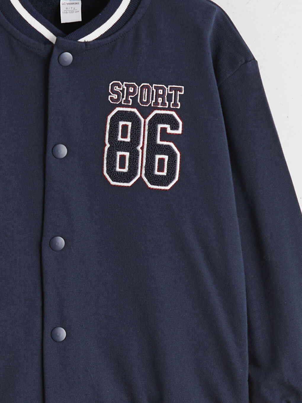 Lacivert Nakışlı Erkek Çocuk Kolej Ceket-3