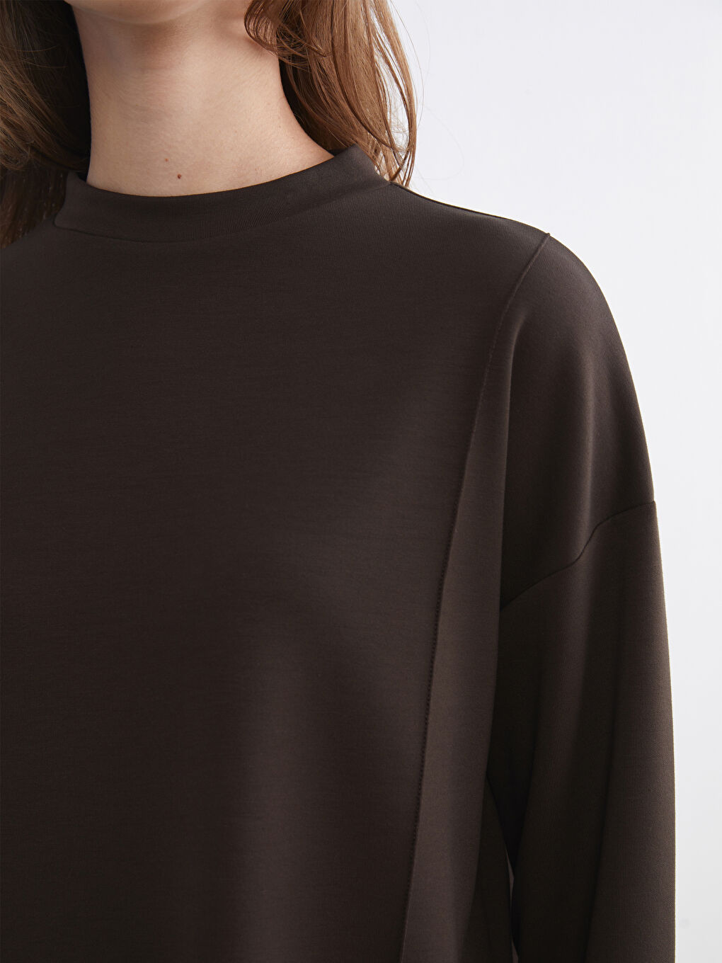 تونیکی سویتشێرتی یه‌خه‌ی مل بەرزی بۆ ژنان-2