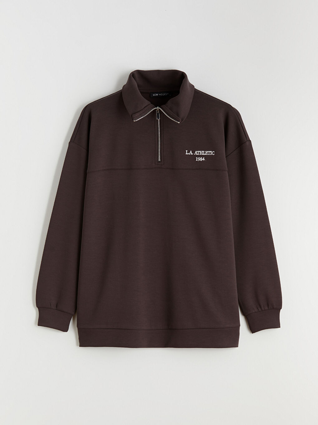 LA Athletic Embroidered Women's Thick Sweatshirt Tunic-4