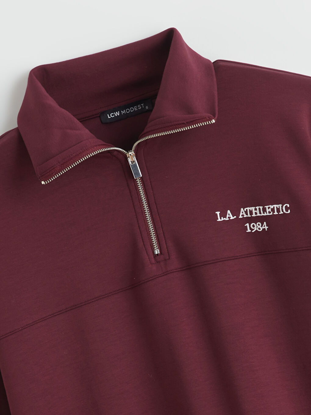 Mürdüm L.A. Athletic Nakışlı Kadın Kalın Sweatshirt Tunik-5