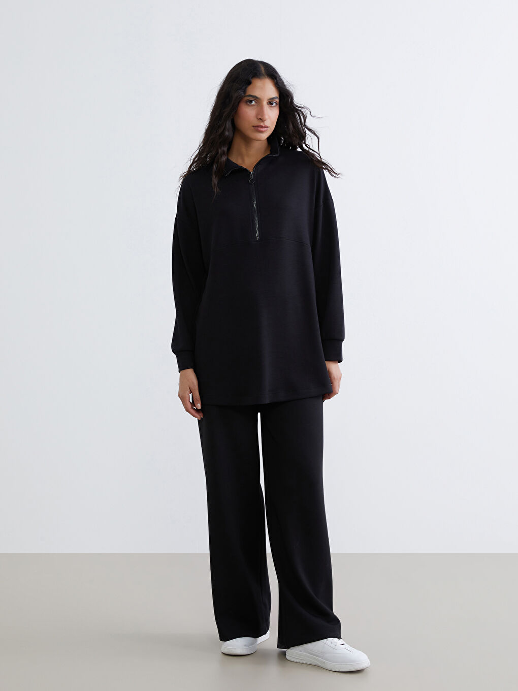 Elasticated Waist Wide Leg Women's Sweatpants