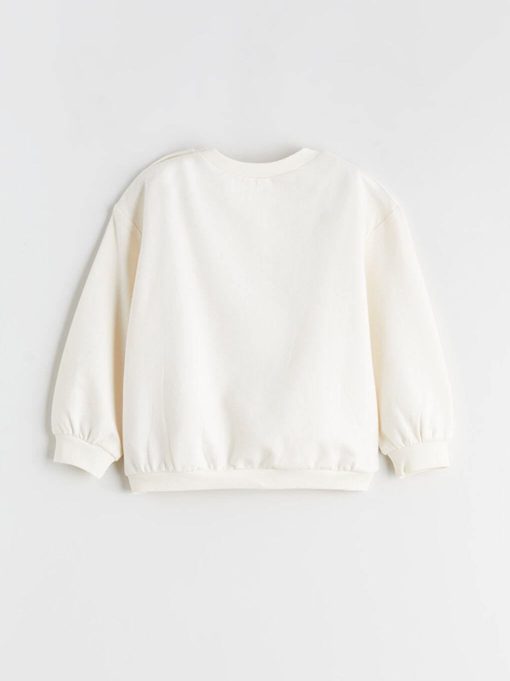 Bej Mickey Mouse Baskılı Erkek Bebek Sweatshirt ve Eşofman Alt 2'li Takım-4