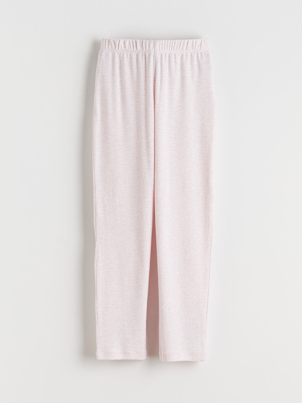 Ekru Çizgili Kız Çocuk Pijama Altı