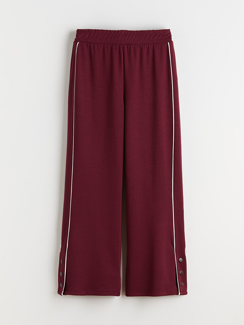 Elasticated Waist Wide Leg Women's Sweatpants-4