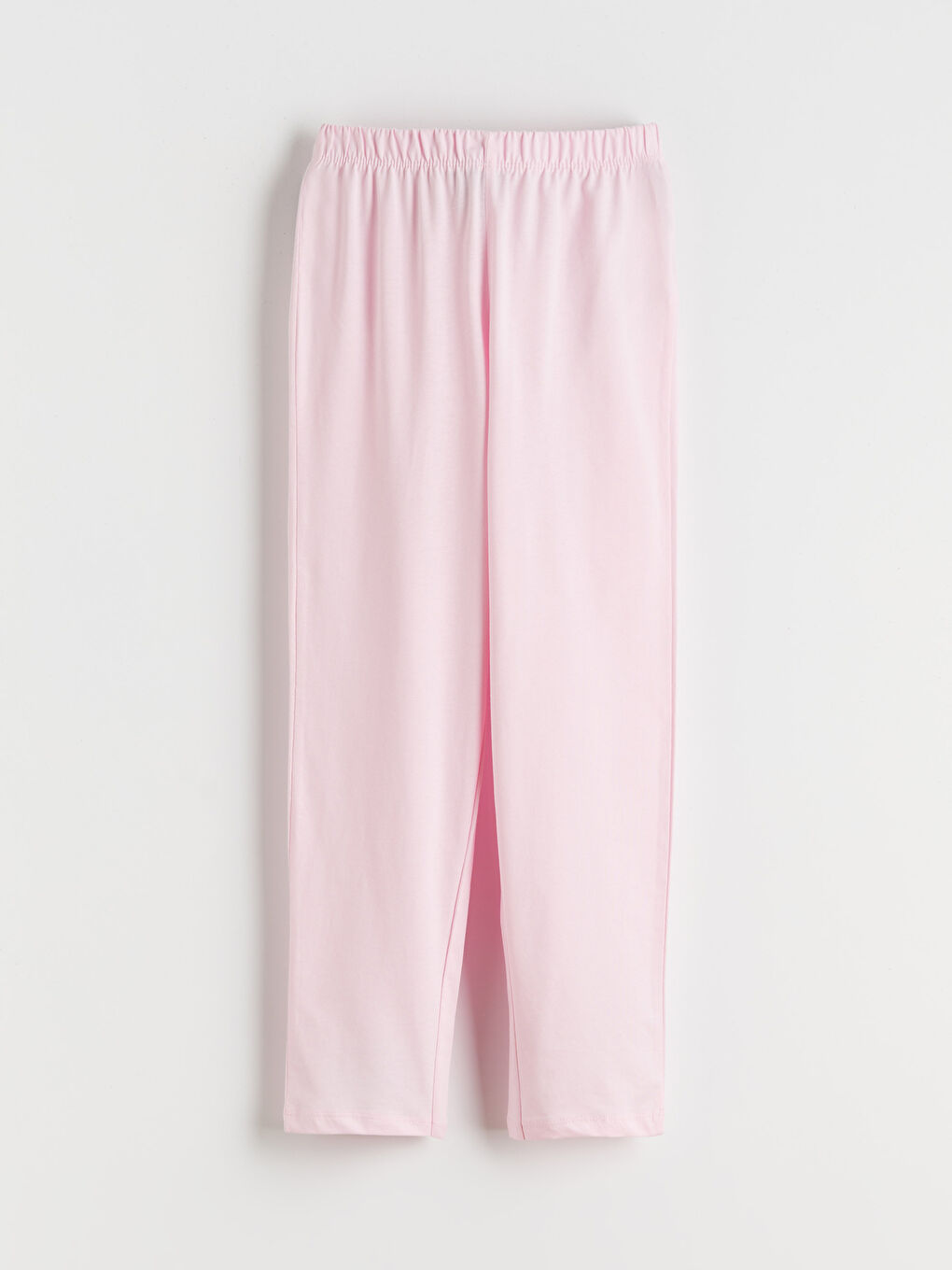 Pembe Bisiklet Yaka Kız Çocuk Pijama Takımı-5