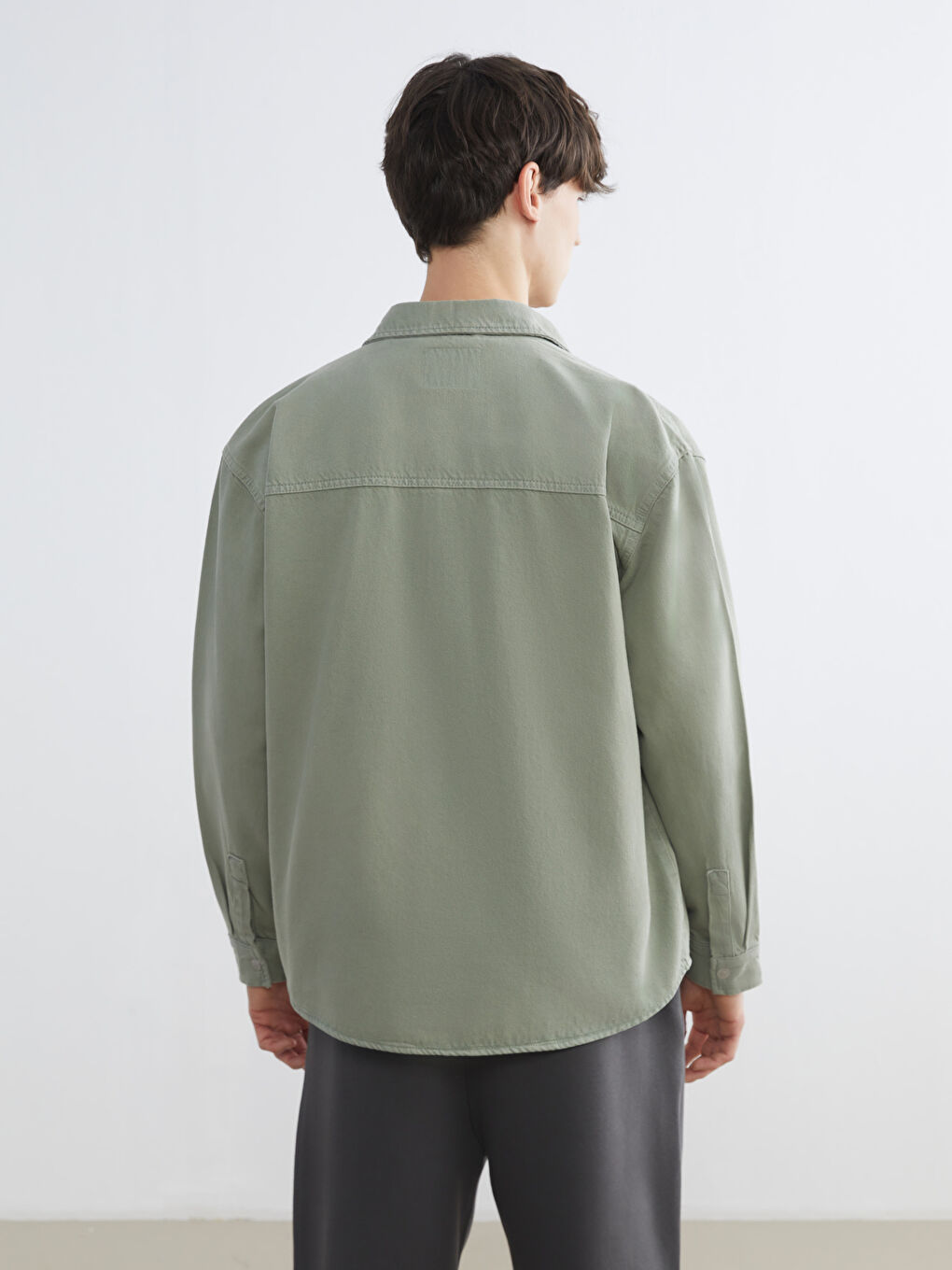 Men's Regular Fit Denim Shirt-3