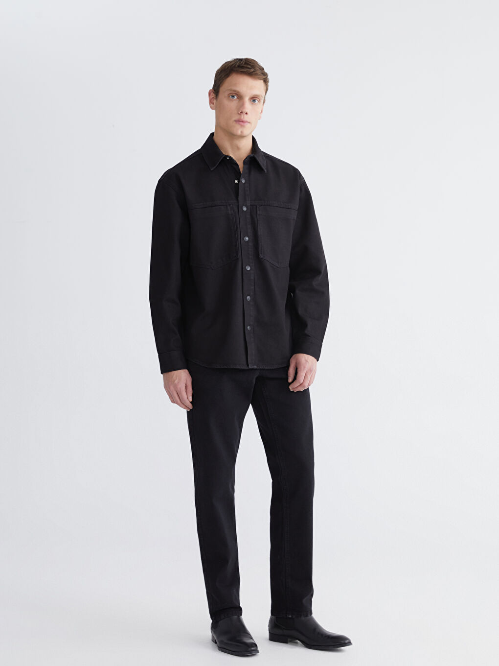 Man BLACK Denim Shirt-1