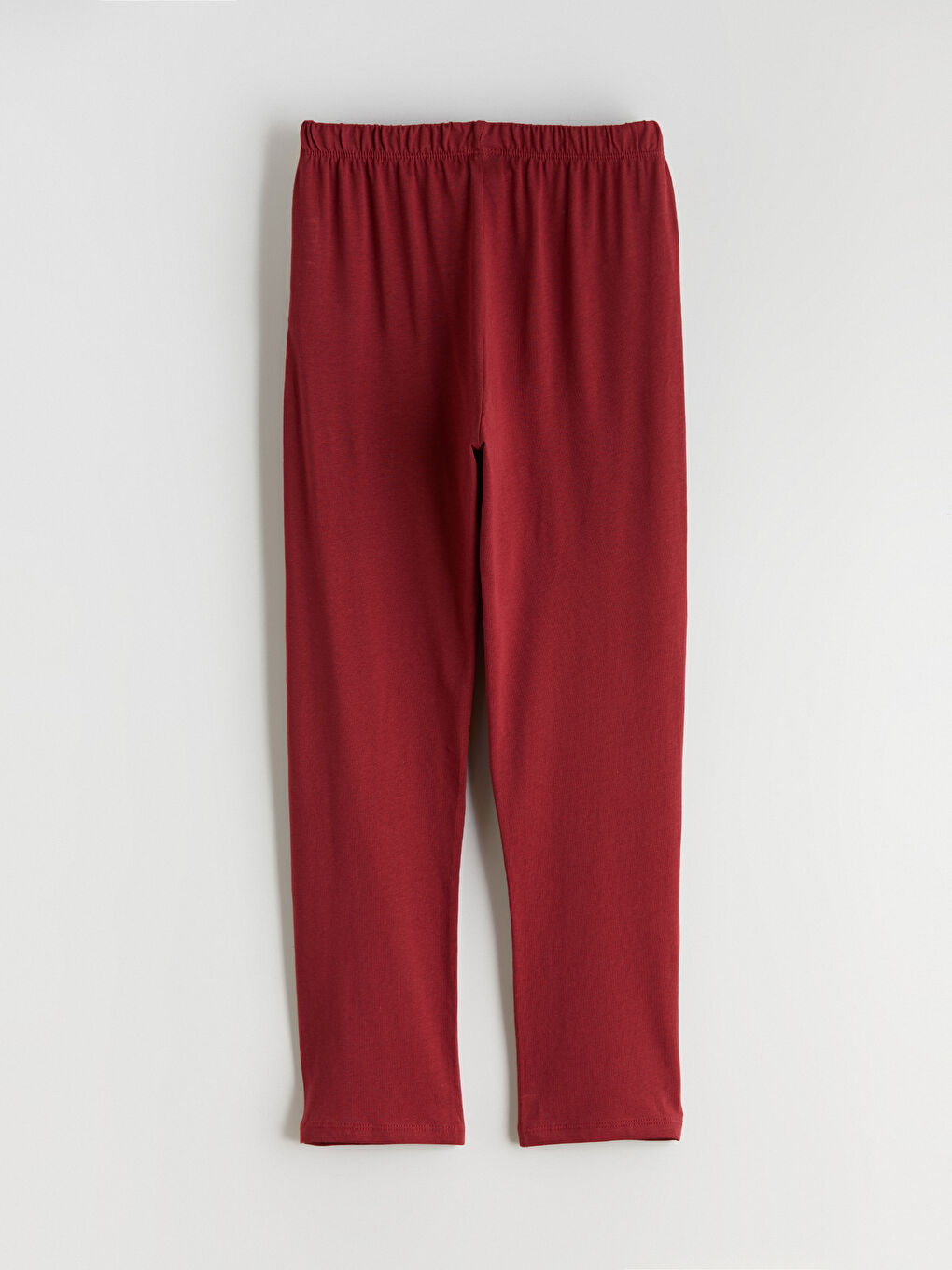 Gri Bisiklet Yaka Kız Çocuk Pijama Takımı-8