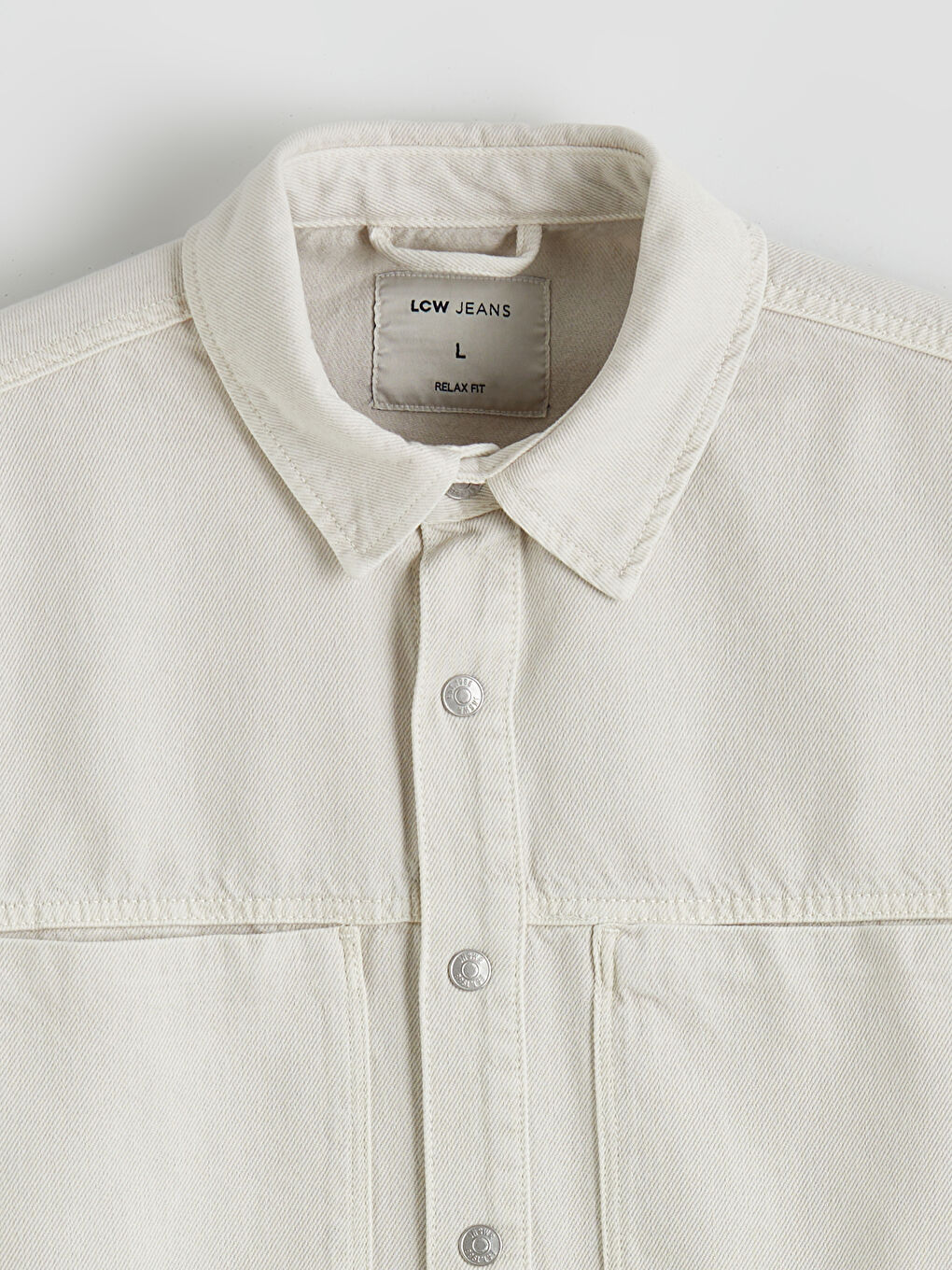 Man BEIGE Denim Shirt-5