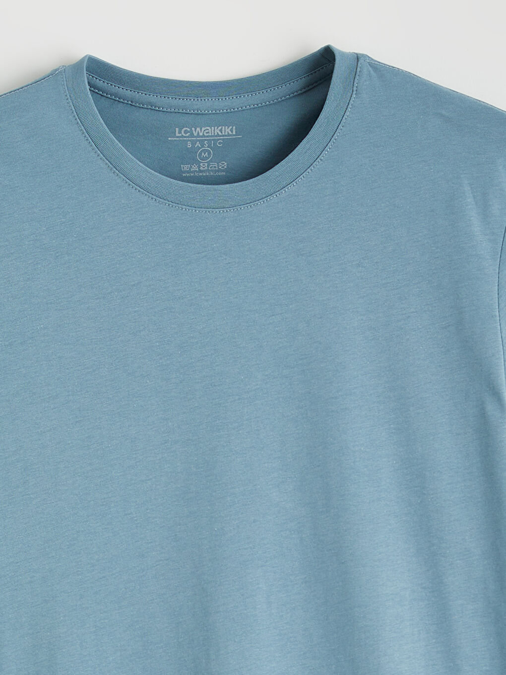 Mavi Bisiklet Yaka Uzun Kollu Erkek Tişört-5